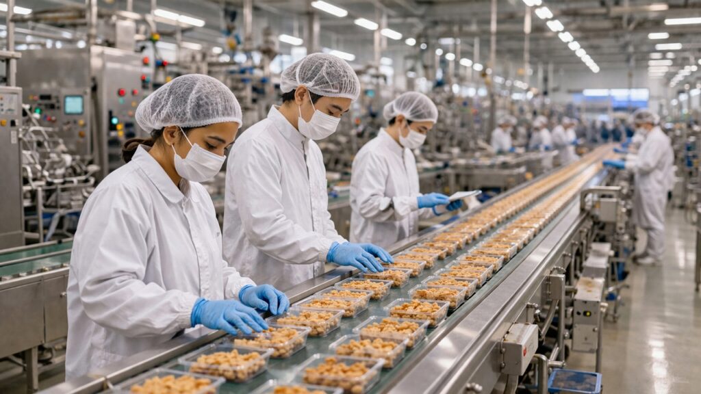 食品工場 作業