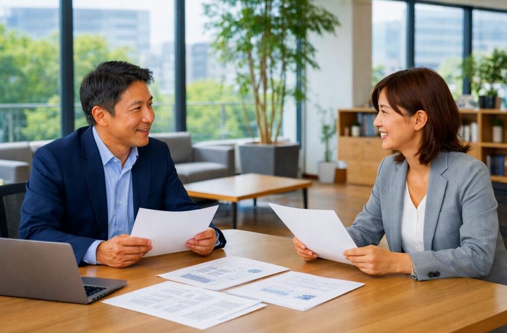 打ち合わせ　会社