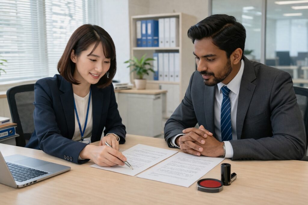 会社　書類確認
