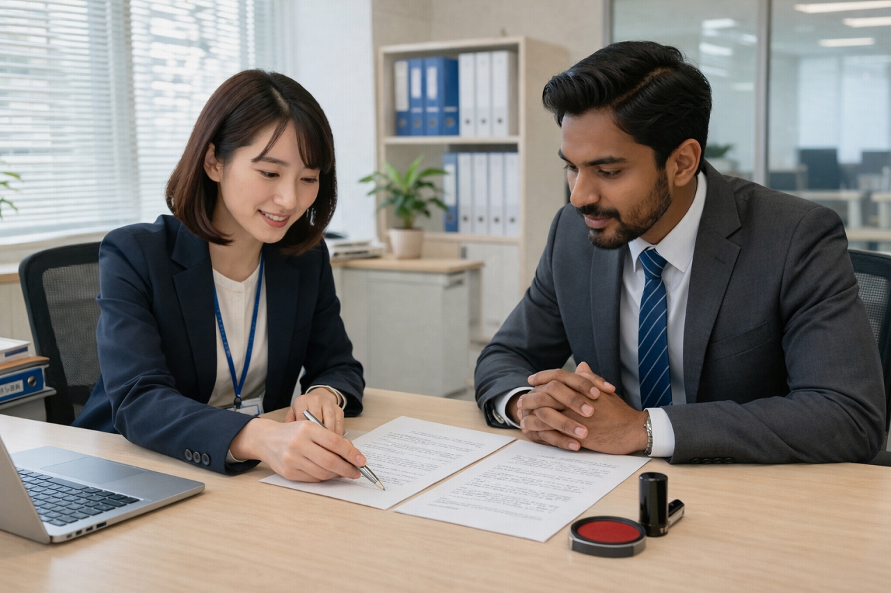 会社　書類確認